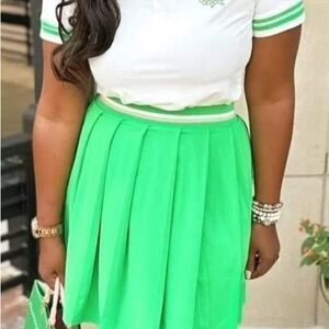 Alpha Kappa Alpha Polo and skirt set